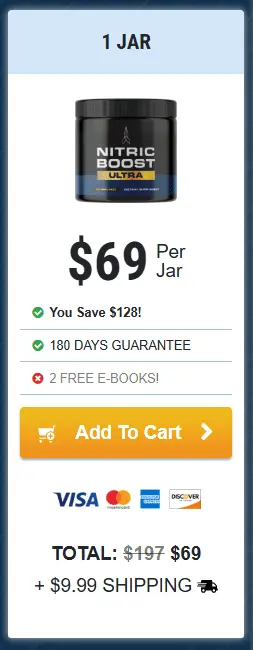 nitric boost ultra 1 bottle